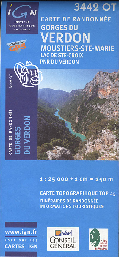 Mapa Gorges Du Verdon
